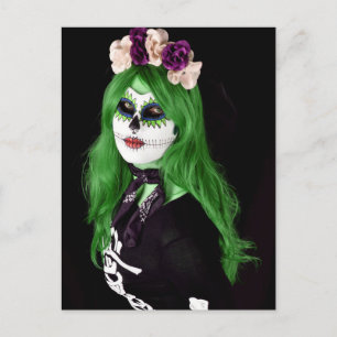 Gruselige Halloween-Nacht-Postkarte Postkarte