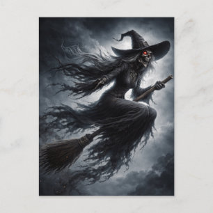 Gruselige Halloween-Nacht-Postkarte Postkarte