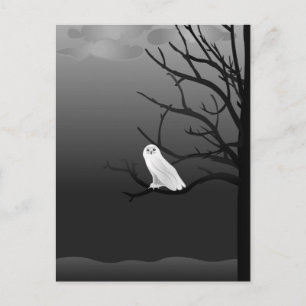 Gruselige Halloween-Nacht-Postkarte Postkarte