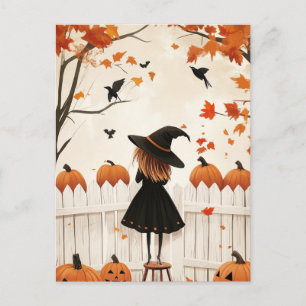 Gruselige Halloween-Nacht-Postkarte Postkarte