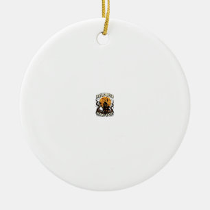 Gruselige Halloween Nacht Spukhaus Vollmond Hexe Keramik Ornament