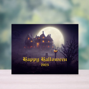 Gruselige Halloween-Party Acrylschild