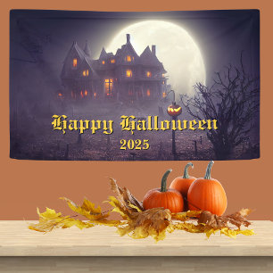 Gruselige Halloween-Party Banner