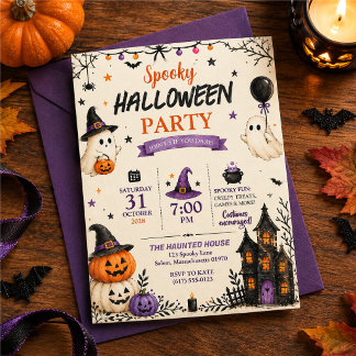 gruselige Halloween-Party Einladung