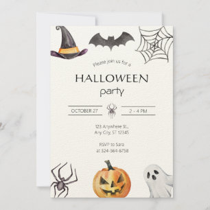 Gruselige Halloween-Party-Einladung Einladung