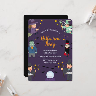Gruselige Halloween-Party-Einladung Einladung