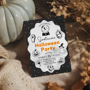 Gruselige Halloween-Party-Einladung Einladung