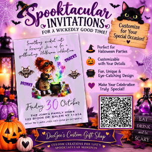 Gruselige Halloween-Party-Einladungen  Einladung