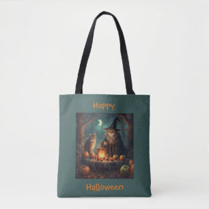 Gruselige Halloween-Party im Wald Tasche