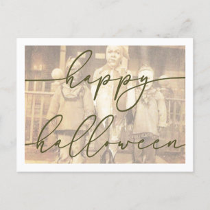 Gruselige Halloween-Postkartenvorlage Postkarte