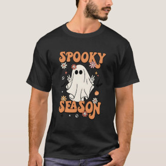 Gruselige Halloween-Py Ghost Kürbis T-Shirt