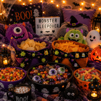 Gruselige Halloween-Schwarze Baby-Monster Ripsband