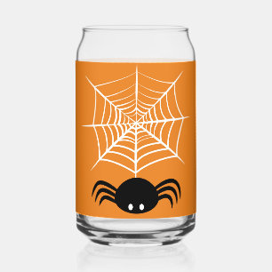 Gruselige Halloween-Spinnen-Illustration Dosenglas