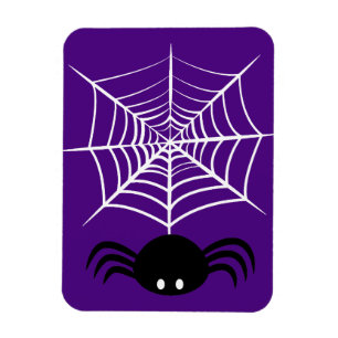 Gruselige Halloween-Spinnen-Illustration Magnet
