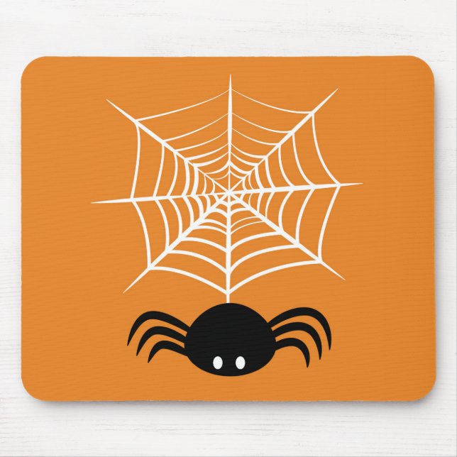 Gruselige Halloween-Spinnen-Illustration Mousepad (Vorne)
