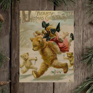Gruselige Herzliche Weihnachten Vintage-Kinderentf