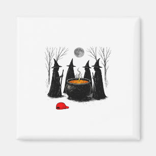Gruselige Hexe Halloween Feministin Frauenrechte w Magnet