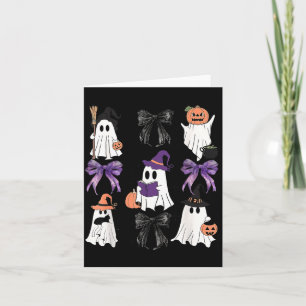 Gruselige Hexen-Bü-Ghost-Coqueet-Kürbis-Schwarze K Karte