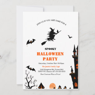 Gruselige Hexen-Erwachsenen-Halloween-Party  Einladung