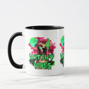 Gruselige Hexen-Vibes Halloween Hexe Kaffee Tasse