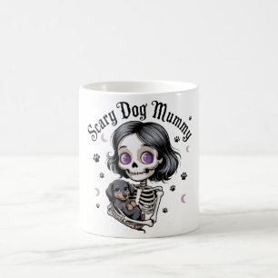 Gruselige Hundemummy-Skelett-Dachshund Kaffeetasse