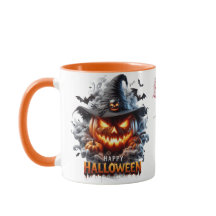 Gruselige Jack-O'-Lantern-Hexe – Frohes Halloween
