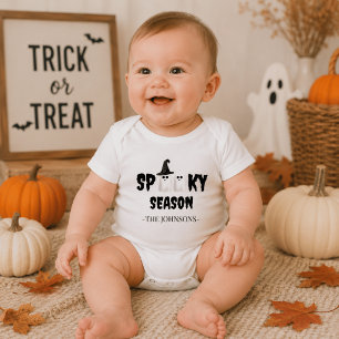 Gruselige Jahreszeit – Erstes Halloween-Outfit Baby Strampler