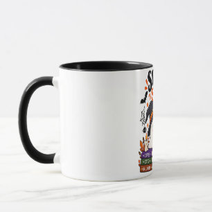 Gruselige Jahreszeit Geist & schwarze Katze Tasse