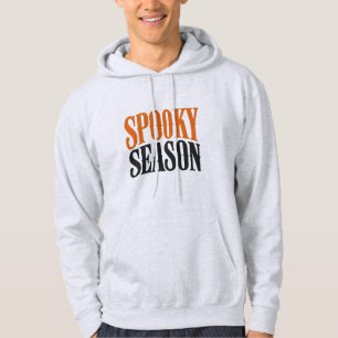 Gruselige Jahreszeit Halloween-Typografie Hoodie