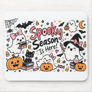 Gruselige Jahreszeit ist hier Halloween Whiteboard Mousepad