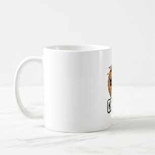 Gruselige Katze CTRL C Vintage Halloween Vektordes Kaffeetasse