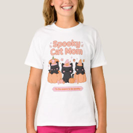 Gruselige Katzenmutter Schwarze Katzen Hexenhüte K T-Shirt