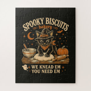 Gruselige Kekse Bäckerei Schwarze Katze Halloween