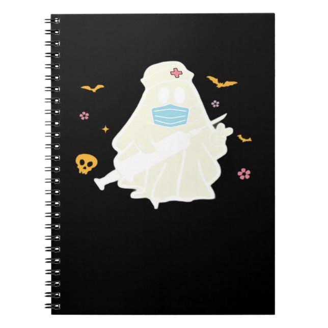 Gruselige Krankenpflegerin Cute Halloween Oversize Notizblock (Vorderseite)