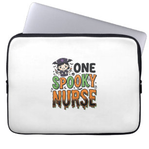 Gruselige Krankenschwester Halloween Vintage Gravu Laptopschutzhülle