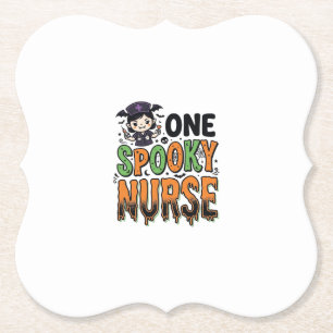Gruselige Krankenschwester Halloween Vintage Gravu Untersetzer