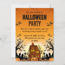 Gruselige Kürbisschnitzerei Halloween-Party-Einlad