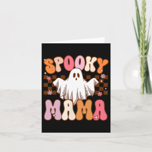 Gruselige Mama Halloween-Mutter-Geist-Kostüm Retro Karte