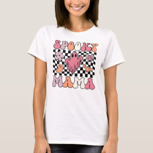 Gruselige Mama Retro Halloween Süß Vintage T-Shirt