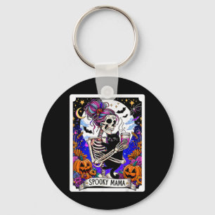 Gruselige Mama Tarot Karte Halloween Mama Totenkop Schlüsselanhänger
