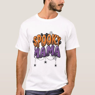 Gruselige Mama Vintage Halloween Mama Shirt Design