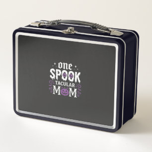 Gruselige Mutter Halloween Design_1 Metall Brotdose
