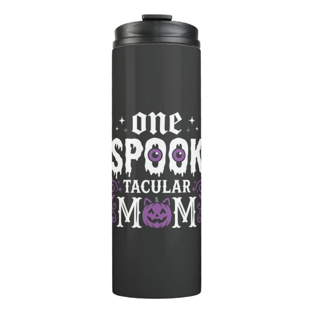 Gruselige Mutter Halloween Design_1 Thermosbecher (Vorderseite)