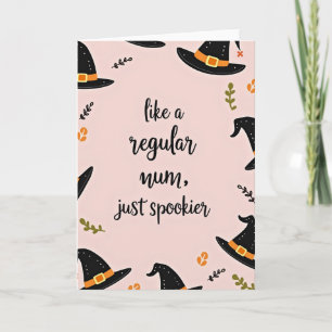 Gruselige Mutter Halloween-Karte Karte