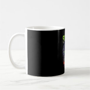 Gruselige Nacht Hexen Fledermaus Höhle Neon Vortex Kaffeetasse