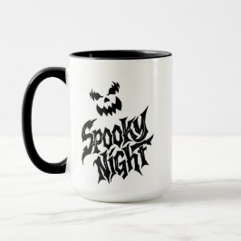 Gruselige Nacht-Kürbisgesicht   Tasse