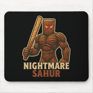 Gruselige Nacht Sahur - Lustige italienische Brain Mousepad