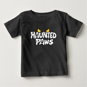 Gruselige Pfoten Gruselige Augen Halloween Unisex Baby T-shirt