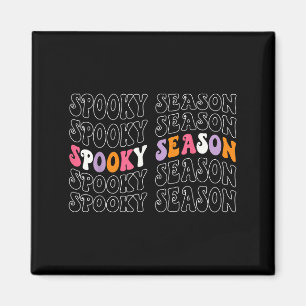 Gruselige Saison Groovy Halloween-Kostüm Retro-Wel Magnet