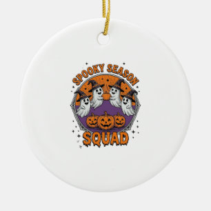 Gruselige Saison-Mannschaft Süßer Geist Halloween- Keramik Ornament